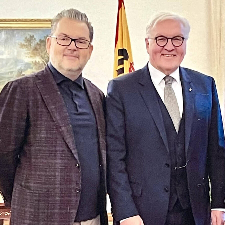 With Bundespräsident Frank-Walter Steinmeier