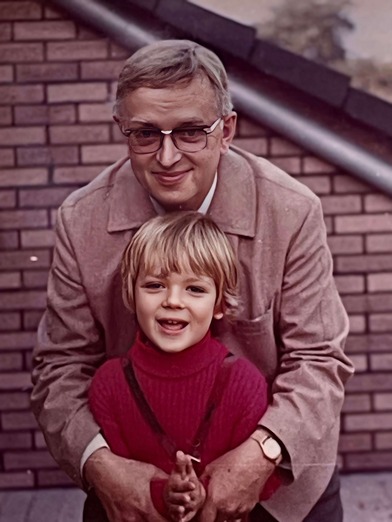 With my grandfather